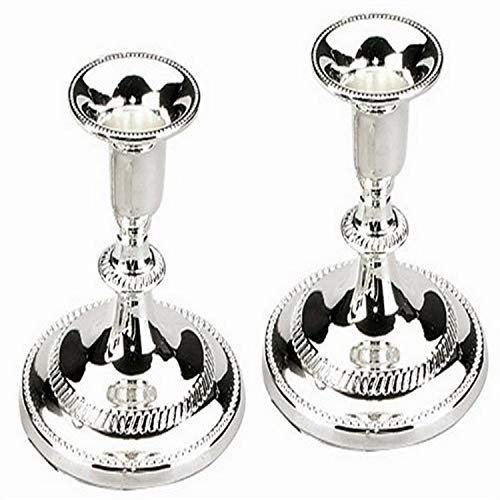 Majestic Giftware CS2342B Candle Sticks, 3-Inch, Silver Plated