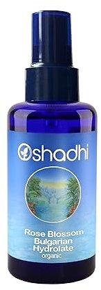 Oshadhi Rosenwasser Bulgarisch EU-bio | 100% NATURREINES Rosenhydrolat aus Rosa damascena | Gesichtswasser für Hautpflege & Aromatherapie | Genuss & Naturduft | Tierversuchsfrei