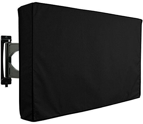 KHOMO GEAR TV-Abdeckung für den Außenbereich, Panther-Serie, universeller wetterfester Schutz für 116,8-122 cm (46-48 Zoll) TV-Geräte, passend für die meisten Halterungen