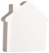 Rayher 62681000 MDF- Symbol Haus, weiß, 11 cm, Stärke 2 cm, 3D-Haus Holz, Holz-Haus