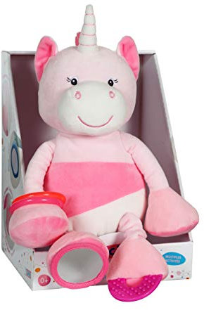 Gipsy Licorne Peluche, 70862, Blanc/Rose, 25 cm