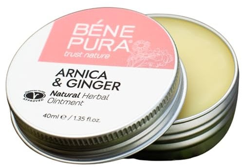 BenePura Arnika Salbe, Natürliche Salbe für Muskeln, Blutergüsse und Schwellungen mit Ingwer, 40 ml