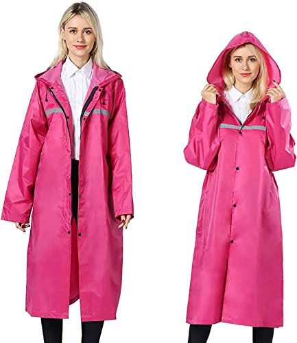 Pahajim Vestes Coupe-Pluie Imperméable Long Réutilisable Veste Reflechissant Résistant Aux Emergency Poncho Larmes Respirant pour Hommes Femmes en Plein Air Camping Randonnée Cyclisme Activité