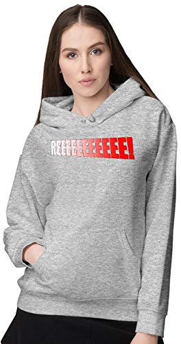 BLAK TEE Damen Funny Angry Pepe Reeee Slogan Kapuzenpullover S