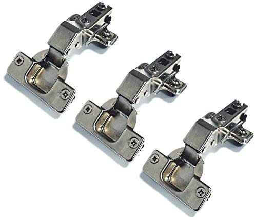 Lot de 3 charnières Ferrari Clip 35 mm avec base pour porte en bois incliné
