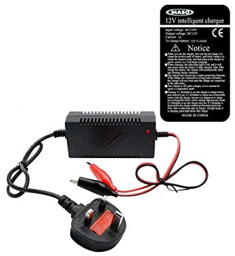 Chargeur de voiture Riloer KId - Remplacement de batterie de voiture pour enfant 12V 1000mA, chargeur de batterie de voiture universel pour accessoires électriques pour enfants