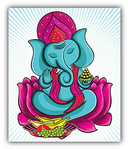 10cm! Klebe-Folie Wetterfest Made-IN-Germany Herr Ganesha H2107 UV&Waschanlagenfest Auto-Aufkleber Sticker Decal