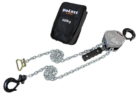 Dolezych Black Series Mini-Ratschenhebelzug gem. EN 13157, 500 kg Tragfähigkeit, 1.5 m Hub