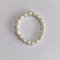 SONGK Vintage Party Ring Echte Süßwasserperle 3-4mm Weißer Reis Form Perlenringe Cocktail Schmuck Zubehör Ins Daily Ring