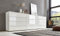 BMG Möbel Sideboard »Mailand Set 4« (Kommode Anrichte Aktenschrank), mit weiß lackierten Hochglanzfronten und hochwertigen Push-to-Open Beschlägen