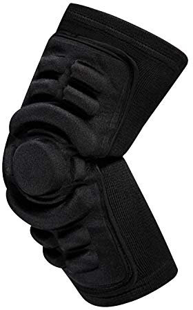 AfinderDE Ellbogenschoner mit dicken Crashproof Schwammpolstern Ellenbogenbandage Atmungsaktive Ellenbogenstütze Armlinge Ellenbogenpad Kompression Armschutz für Basketball Fußball Volleyball Handball
