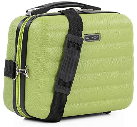 ITACA - Kosmetikkoffer Hartschale Groß, Beautycase Damen, Trolley & Handgepäck Koffer: Beauty Case Hartschale, Kosmetik Koffer, Kosmetiktasche Groß - Ideal für Reisen!, Pistaziengrün