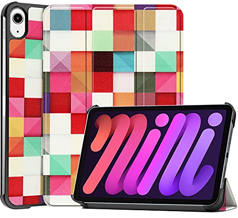 Lobwerk Hülle für Apple iPad mini 6 2021 6. Generation 8.3 Zoll Smart Cover Etui mit Standfunktion und Auto Sleep/Wake Funktion