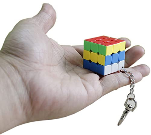 FunnyGoo MoYu Cubing Classroom Meilong Schlüsselanhänger 3x3x3 Würfel 3x3 Mini 30mm Magic Puzzle Toys Cubes Stickerless mit Schlüsselanhänger