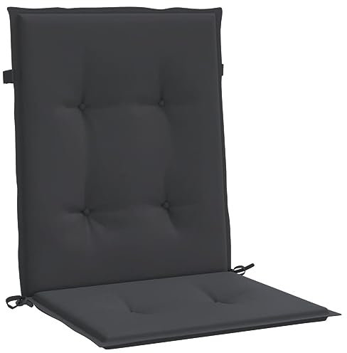 vidaXL Gartenstuhlauflagen 6 Stk. Schwarz 100x50x3 cm