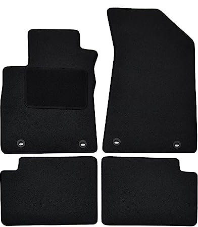 J&J AUTOMOTIVE | Velours Fußmatten Autotepiche Passend Für MG ZS ab 2021 4 TLG, Genaue Passform, rutschfeste Untregrund, Verstärkt Im Pedalbereich
