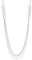 FULU AUTUMN Long Gold/Silver Chain Layered Necklace for Women Boho Multi-strand Rope Chains Statement Collar Necklace Silver Jewelry Gift(34-Silver)
