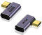 VCOM USB C 90 Grad Adapter, 40Gbps USB C Winkelstecker 90 Grad, 240W Schnellladung, 8K Video-Display, Typ-C-Stecker auf Buchse, Extender für Thunderbolt4, Laptop, Handy, Tablet (2 Stück)