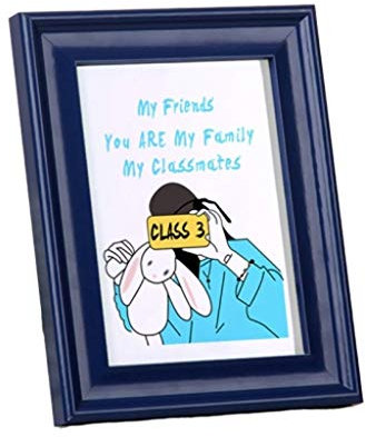 BUPEI Massivholz Europäischer Bilderrahmen 5 Zoll (horizontal und vertikal Ke) Wand-Kinder Kreative Bilderrahmen (Color : E)