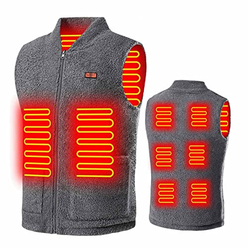 Gilet Riscaldato Uomo Donna Regolabile - Giubbotto Termico in Pile USB 11 Aree - Vestiti Riscaldati per Moto, Equitazione, Pesca, Caccia, Campeggio - Invernale (8)