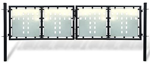 CBLDF Doppeltür Zauntor schwarz 300 x 150 cm
