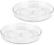Clear Lazy Susan Organizer 2-Pack - 9 Inch Turntable for Kitchen, Pantry, Fridge, Bathroom, and Vanity Countertops, Acrylic Rotating Organizer