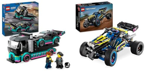 LEGO City Autotransporter mit Rennwagen & Technic Offroad Rennbuggy