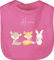 Baby Lätzchen - Tiere - Reh Fuchs Hase süße Waldtiere mit Name - Unisize - Pink - babygeschenk personlisiert kleine personalisierte geschenke personalisiertes baby-geschenk personalisierter