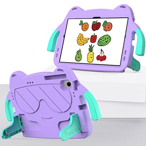 Tablet Protection Compatible with Huawei MatePad SE 10.4 Inch 2023 Kids Friendly Cute Case,Lightweight EVA+Rugged PC Shockproof Stand Protective Tablet Case with Shoulder Strap tablet accessory (Colo
