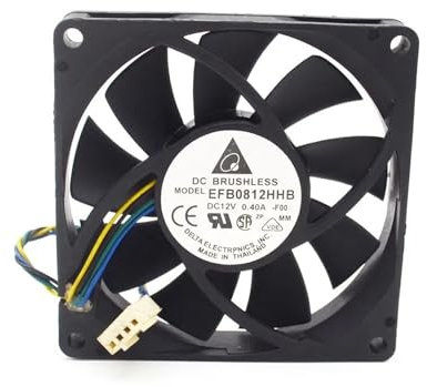 1 Uds EFB0812HHB 8015 80mm 80 * 80 * 15 12V 0.40A PWM ventilador de refrigeración ajustable de velocidad