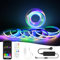 GEYUEYA Home COB LED Streifen 5M - RGBW+IC LED Strip 24V，LED Band mit Fernbedienung,WIFI Smart LED Lichtstreifen 784 leds/m, 3920 led, Kompatibel mit Alexa/Google Assistant