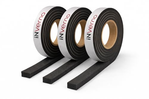 INVERNO 600 Kompriband Fugendichtband Dichtungsband Dichtband Quellband Trockenbau Fensterdichtband (15mm x 8-50mm - 3,3 lfm)