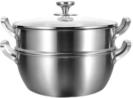 LVUNZJCA Vaporeras Vaporera de Acero Inoxidable Vaporera doméstica para Cocinar al Vapor