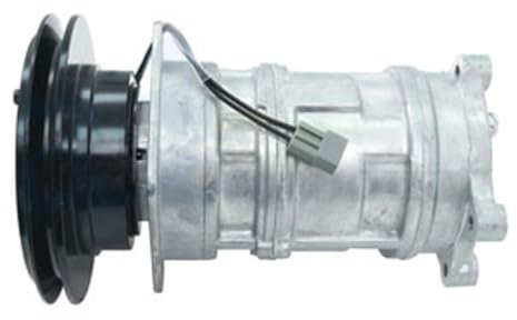 Molloparts F281550020011 AR92109 Compresseur de climatisation 12 V compatible avec tracteur Massey Ferguson 540 550 750 760 850 855 860 865 Compatible avec moissonneuse-batteuse John Deere 1055 1065