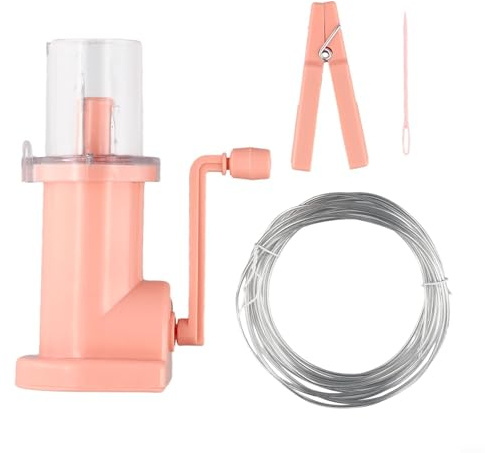 Handkurbel Mini Strickmaschine für die Herstellung von Seilen Ideale Ergänzung zu Ihrem Bastelbedarf (Typ B)