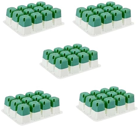 Generisch Anzucht Set 5 Stück Keimschalen Mit Drainage Löchern Aus Silikon Für Bonsai Chili Pflanzen Starter Tray Wiederverwendbar
