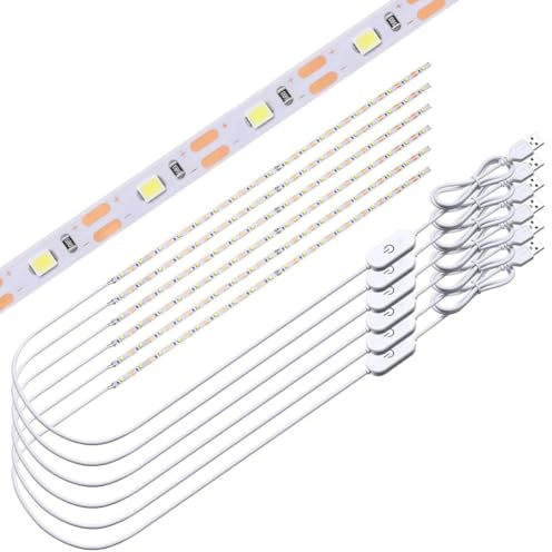 Giuneuow Nähmaschinen-Lichtstreifen mit Touch-Dimmer, 108 LEDs - 6er-Pack, 11,8 LED-Streifenbeleuchtung für Nähmaschinen