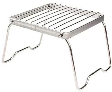 Compatible avec le support de gril pliable multifonction for feu camp, grille camping portable for tourisme, ustensiles cuisine d'extérieur, barbecue, poêle à bois et gaz