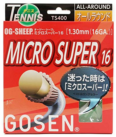 GOSEN OG-Sheep Micro Super, 16 Natural 40' Super Allround Performance, synthetische Tennissaite
