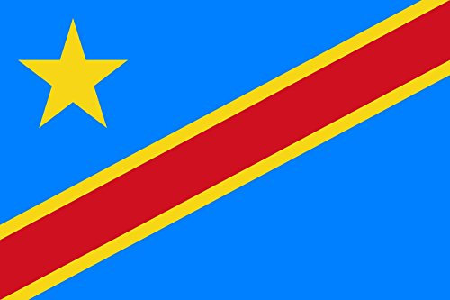 magFlags Drapeau XXXL Congo-Kinshasa (République démocratique) | drapeau paysage | 6m² | 200x300cm