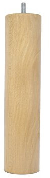 La Fabrique de Pieds AM20170003 Jeu de 4 Pieds de Lit Cylindres Bois Verni Clair 25 x 6 x 6 cm