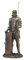 Statue, römischer Soldat mit Speer und Schild, 36,8 cm