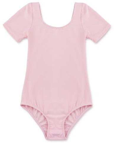 TiaoBug Girls Team Basic Ballet Dance Leotard Gymnastic Bodysuit Dancewear Sportswear Pink 3 Years