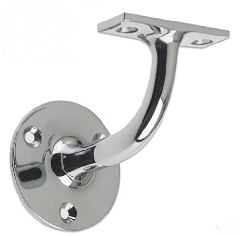 Carlisle Brass Quality AA84 Heavyweight Handrail Bracket 64mm (Polished Chrome)