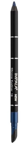 IMPALA | Wasserdichter Gel-Eyeliner mit Silikon, Dunkelblauer Farbton Nº 18 | Präziser Strich oder rauchiger Effekt | Leicht aufzutragende cremige Textur |Intensive und lang anhaltende
