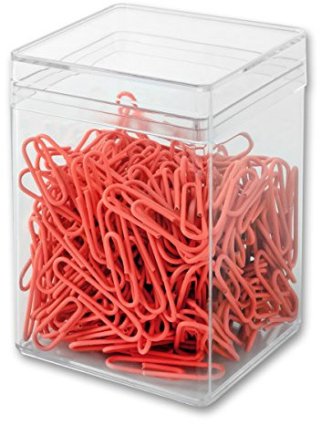 Victory Office Products 60286H300-065 Büroklammern 28 mm 300 Stück neon orange kunststoffummantelt