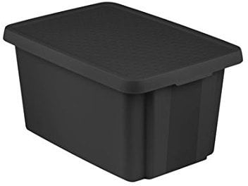 CURVER Aufbewahrungsbehälter mit Deckel Box Ordnungbox Aufbewahrunsbox 45L schwarz