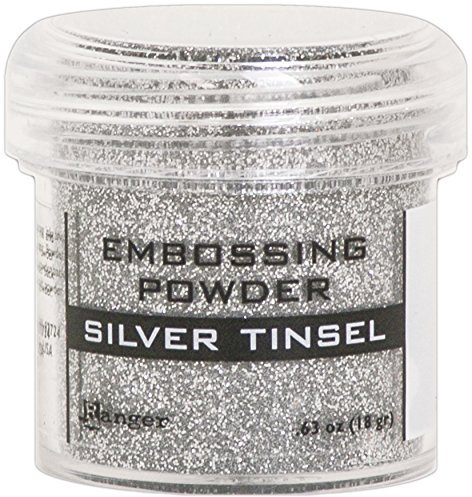 Ranger Silbernes Lametta-Embossing-Puder, Synthetisches Matrial, Silber, 4.45 x 4.45 x 4.45 cm