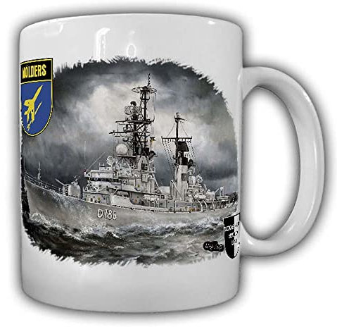Tasse Lukas Wirp Zerstörer Mölders D 186 Marine Kriegs-Schiff #25003