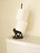 HomeZone Novelty Cat Toilet Roll Holder Animal Themed Toilet Paper Holder - Durable and Free Standing Long Neck with Holder Dispenser Bathroom or Kitchen Accessories for Indoor Loo Roll Holder Décor
